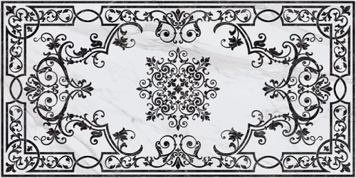 Декор Монте Тиберио белый Декорированный лаппатированный обрезной 119,5x238,5 Декор Монте Тиберио белый Декорированный лаппатированный обрезной 119,5x238,5