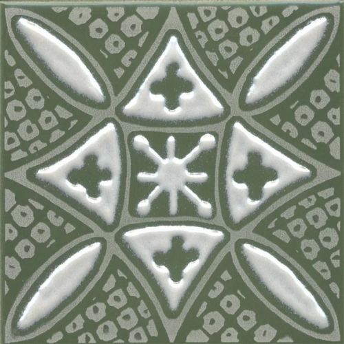 KMD3STA019GN Бахия 2 зелёный глянцевый 9,8x9,8x0,7 декор KMD3STA019GN Бахия 2 зелёный глянцевый 9,8x9,8x0,7 декор