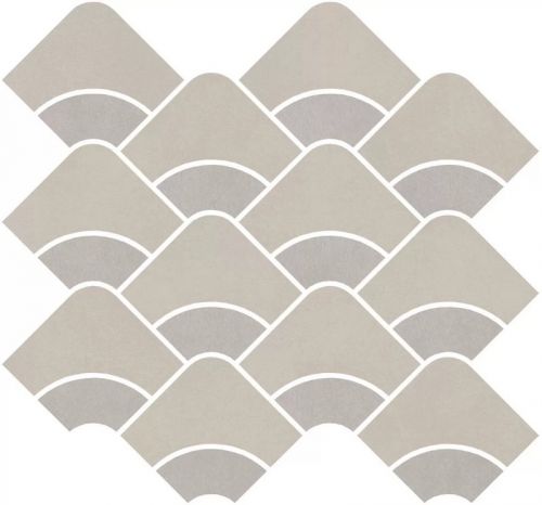 KMD2HID007BR Таделакт наборный бежевый светлый, серый матовый обрезной 30x28x0,9 декор