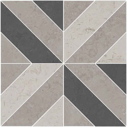 Декор Про Лаймстоун серый матовый 60x60