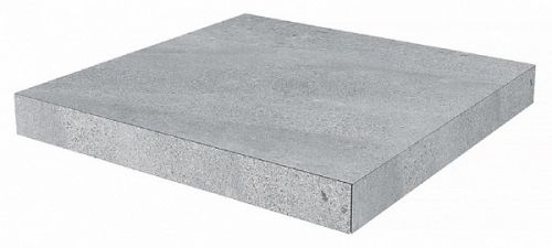 Ступень угловая клееная Про Матрикс серый 33x33x0,9