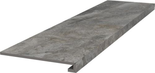 Ступень клееная Гриджио серый обрезной 33x119,5x0,9