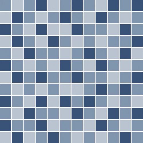 Декор Темари мозаичный микс синий матовый 29,8x29,8x0,35