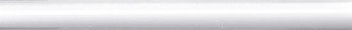 Бордюр белый глянцевый обрезной 30x2,5x1,9