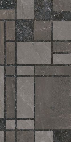 KMD3STA130BR Марсель микс тёмный глянцевый обрезной 60x119,5x0,9 декор