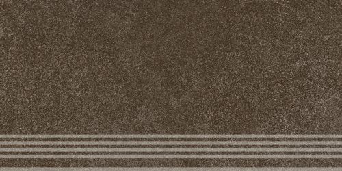 KM6060G0911RGRF Ступень Руссильон коричневый тёмный матовый обрезной 30x60x0,9